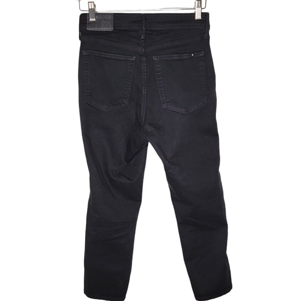 Everlane Size 28 Regular Solid Black The Way High… - image 2